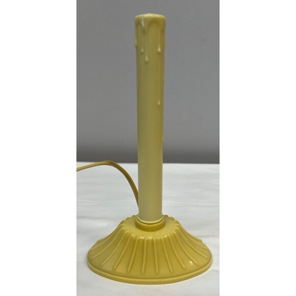 2 Vintage Cream Candle Style Electric Lamp Base - Picture 4 of 5